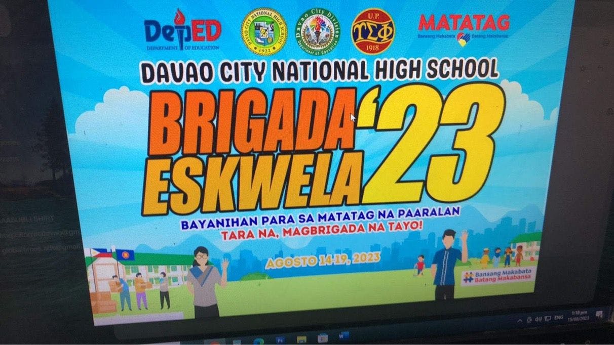 Brods Join Brigada Eskwela 2023 in Davao City